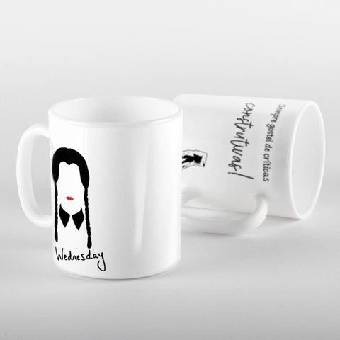 Caneca Wednesday Wandinha Criticas Construtivas