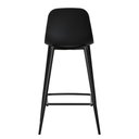 Ver imagem 3 de Kit 4 Banquetas Médias Miami Abi Fratini 91,50 Cm (altura) Polipropileno Preto Base em Aço Pintado