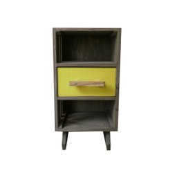 Estante Madeira Gaveta Amarela - 1