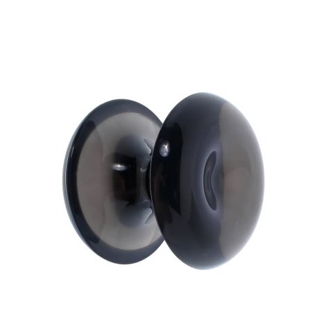 Puxador Duplo Redondo de Resina para Porta de Vidro Fumê Médio