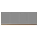 Ver mais imagens de Armário de Cozinha Modulado de Canto 8 Peças Cp25 Balcão sem Tampo Castanho/cinza - Lumil Lumil Móve