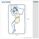 Ver imagem 3 de Cama Box Preta + Colchão Solteiro Castelar Preto Espuma D33 Bordado 88x188x51cm
