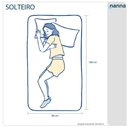 Ver imagem 3 de Cama Box Preta + Colchão Solteiro Castelar Preto Espuma D33 Bordado 88x188x51cm