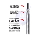 Ver imagem 6 de Torneira Cozinha Parede C34 Gourmet Flexível Cone 1/4 de Volta Del Metais