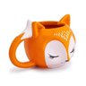 Caneca 3d Raposa Cerâmica 350ml Broglio Laranja - 4