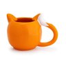 Caneca 3d Raposa Cerâmica 350ml Broglio Laranja - 2