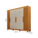 Ver imagem 2 de Guarda Roupa Casal Ripado 100% MDF Aspen - Arbo Design
