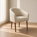 Ver imagem 3 de Kit 02 Poltronas Estofada para Sala de Estar Luna Suede - Élpis Móveis - Bege