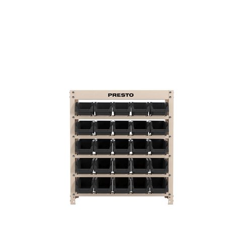 Estante Organizadora Preto C/ 25 Gavetas Empilháveis