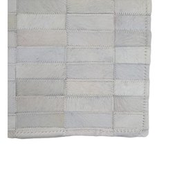Tapete de Couro Natural Branco em Tiras 2,00 X 1,50 M - 3