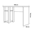 Ver imagem 2 de Mesa Computador Gamer 108 Cm Slim com Suporte Ssx Multicoisas Preto Vermelho