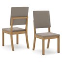 Ver imagem 4 de Conjunto para Sala de Jantar Mesa com 6 Cadeiras Natalí Marrom/Nature/Off White/Amêndoa