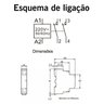 Chave Contator Modular Bipolar 25a 2na 2 Polos Magnetico 220v 50/60hz - 3