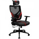 Ver imagem 3 de Cadeira Ergonomica Yama1 Preta/Vermelha THUNDERX3
