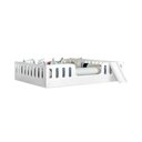 Ver imagem 2 de Cama Infantil Helo Casal com Colchão D28 Escorregador e Luminária para Quarto Infantil - Branco