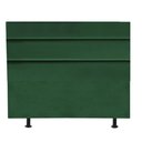 Ver imagem 2 de Cabeceira Estofada Cama Box King 195cm Argentina Corino Verde- Mabe Magazine
