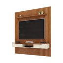 Ver imagem 2 de Painel Suspenso Ripado Seko Tv 65" Borda Chanfrada Freijó/offwhite G18 - Gran Belo