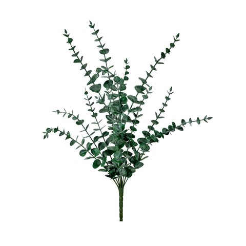 Haste de Eucalipto Artificial Verde 52cm 13 Hastes Folhagem Decorativa Premium