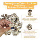 Ver imagem 4 de Pedra Jaspe Zebra 2 a 4 Cm Rolada 1 Kilo Natural