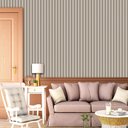 Ver imagem 4 de Papel de Parede Efeito Ripas Bege Claro Adesivo Lavavel