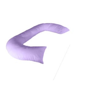 Travesseiro Gigante Multiuso Unissex Formato C Happy Line - Lilás
