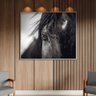 Quadro Decorativo Tela Canvas Animais Horse Eye com Moldura Prata - 200x120 Cm - 2