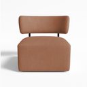 Ver imagem 3 de Poltrona Decorativa Orgânica Maya Bouclê Terracota - Pallazio