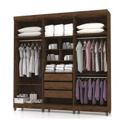 Guarda-roupa Casal 6 Portas Palmas Imbuia Vila Rica - 2 Guarda-roupa Casal 6 Portas Palmas Imbuia Vila Rica - 2