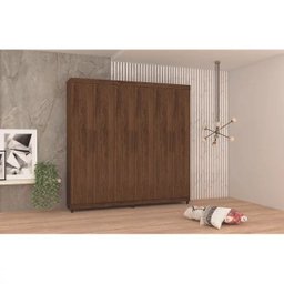Guarda-roupa Casal 6 Portas Palmas Imbuia Vila Rica - 4 Guarda-roupa Casal 6 Portas Palmas Imbuia Vila Rica - 4