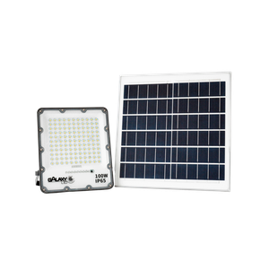 Refletor de Led IP65 100W com Placa Solar Branco Frio/6500K