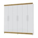 Ver imagem 2 de Guarda-roupa Casal 6 Portas Palmas Branco Canela Vila Rica
