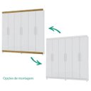 Ver imagem 5 de Guarda-roupa Casal 6 Portas Palmas Branco Canela Vila Rica