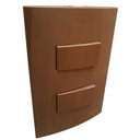 Ver imagem 1 de Conjunto 4x2 Linha Marrom Sleek Alto Brilho Margirius 4x2" 1 Interruptor Simples + 1 Interruptor Par