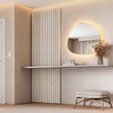 Ver imagem 2 de Painel Ripado para TV até 32 Polegadas Planejado 80x250cm Aruá CabeCasa MadeiraOriginals Off White
