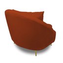 Ver imagem 4 de Poltrona Decorativa Orgânica Pé Ferro Dou Zaya Bouclê Terra C05 - D'Rossi