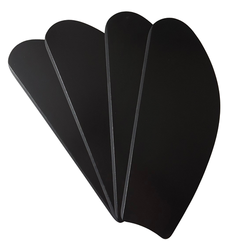 Jogo 4 Pás Tubarão Pretas P/ Ventiladores de Teto Universal