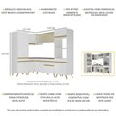 Ver imagem 4 de Cozinha Completa de Canto Veneza GW Multimóveis MP2049 com Armário e Balcão Branca