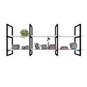 Ver imagem 3 de Prateleira Industrial Suspensa Teto Cozinha pratileira prateleira mdf nicho industrial nichos para
