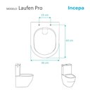Ver imagem 5 de Assento Sanitário Poliéster para Louça Pro (laufen) Aço (reb. Oculto) Branco