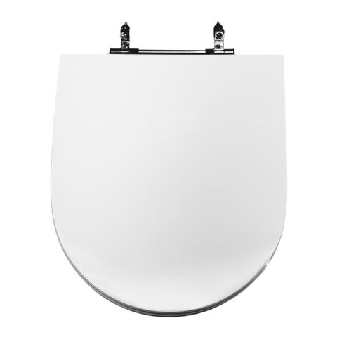 Assento Sanitário Poliéster para Louça Pro (laufen) Aço (reb. Oculto) Branco