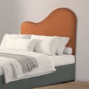 Ver imagem 2 de Cabeceira Orgânica 160cm Casal Queen Painél para Cama Box Bouclé Serena