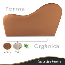 Cabeceira Orgânica 160cm Casal Queen Painél para Cama Box Bouclé Serena - 3