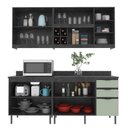 Ver imagem 5 de Armário de Cozinha Completa Modulada Reta 8 Peças 180cm Cz1200 Azaleia Tecnomóbili