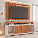 Ver imagem 3 de Kit Sofá Ferguile Genebra 3 Lugares Retrátil com Usb e Rack Painel Tv 65 New Oscar Caemmun