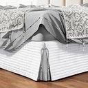 Ver imagem 1 de Saia Cama Box Queen Stylle 200 Fios Matelado c/ Pingente - Branca