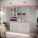 Ver imagem 1 de Cozinha Completa Itatiaia Essence 190cm em Madeira Fendi-gris