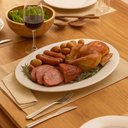 Ver imagem 3 de Kit 4 Travessas de Porcelana Branca Oval 32x25cm Tramontina Restaurante Buffet Hotel