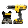 Parafusadeira Furadeira Impacto 20v Bivolt DeWalt DCD776LC1 com Jogo de Soquetes Stanley - 1