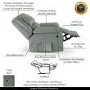 Ver imagem 6 de Poltrona do Papai Reclinável Sala de Cinema Barcelona Elétrica Usb Pu Cinza