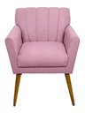 Ver imagem 2 de Poltrona Decorativa Cecília - Rosa - Renascer Decor